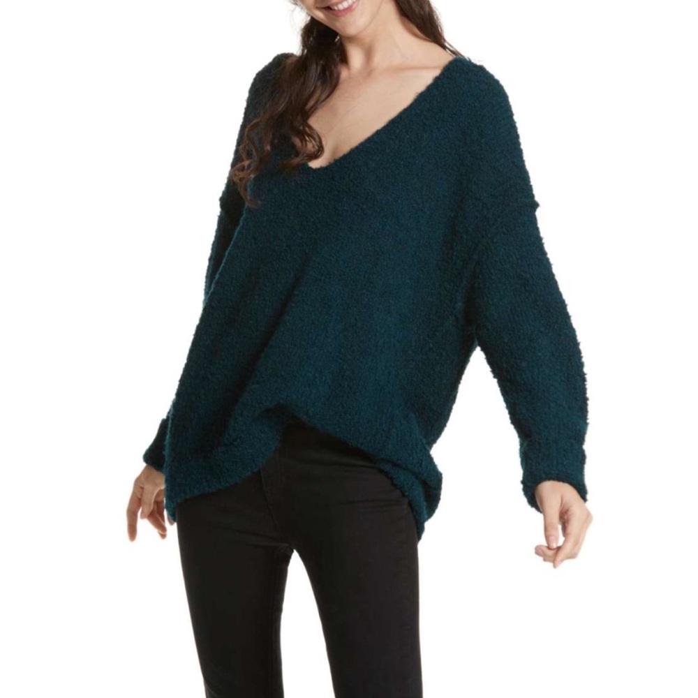 Free People Lofty V-Neck Sweater